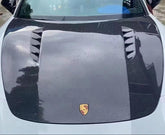 Porsche Panamera & 4 & 4S & GTS & Turbo & Turbo S 971 2017 2018 2019 2020 with Aftermarket Parts - Hood Bonnet Double-sided Pre-preg Carbon Fiber from TAKD Carbon